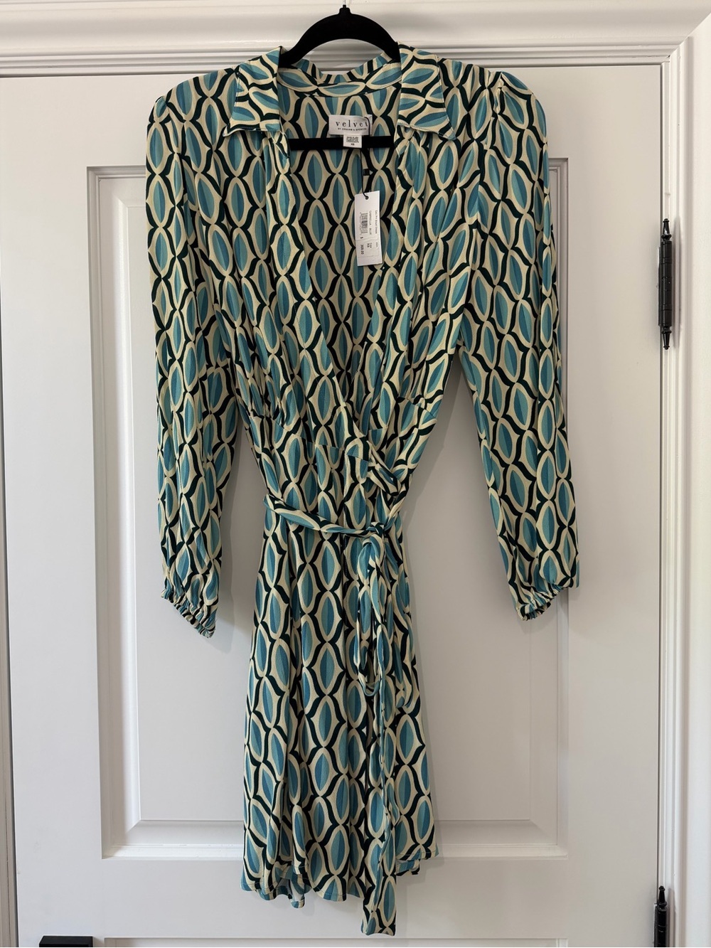 Velvet by Graham & Spencer - Gabriella Printed Wrap Minidress - NWT - Size XS